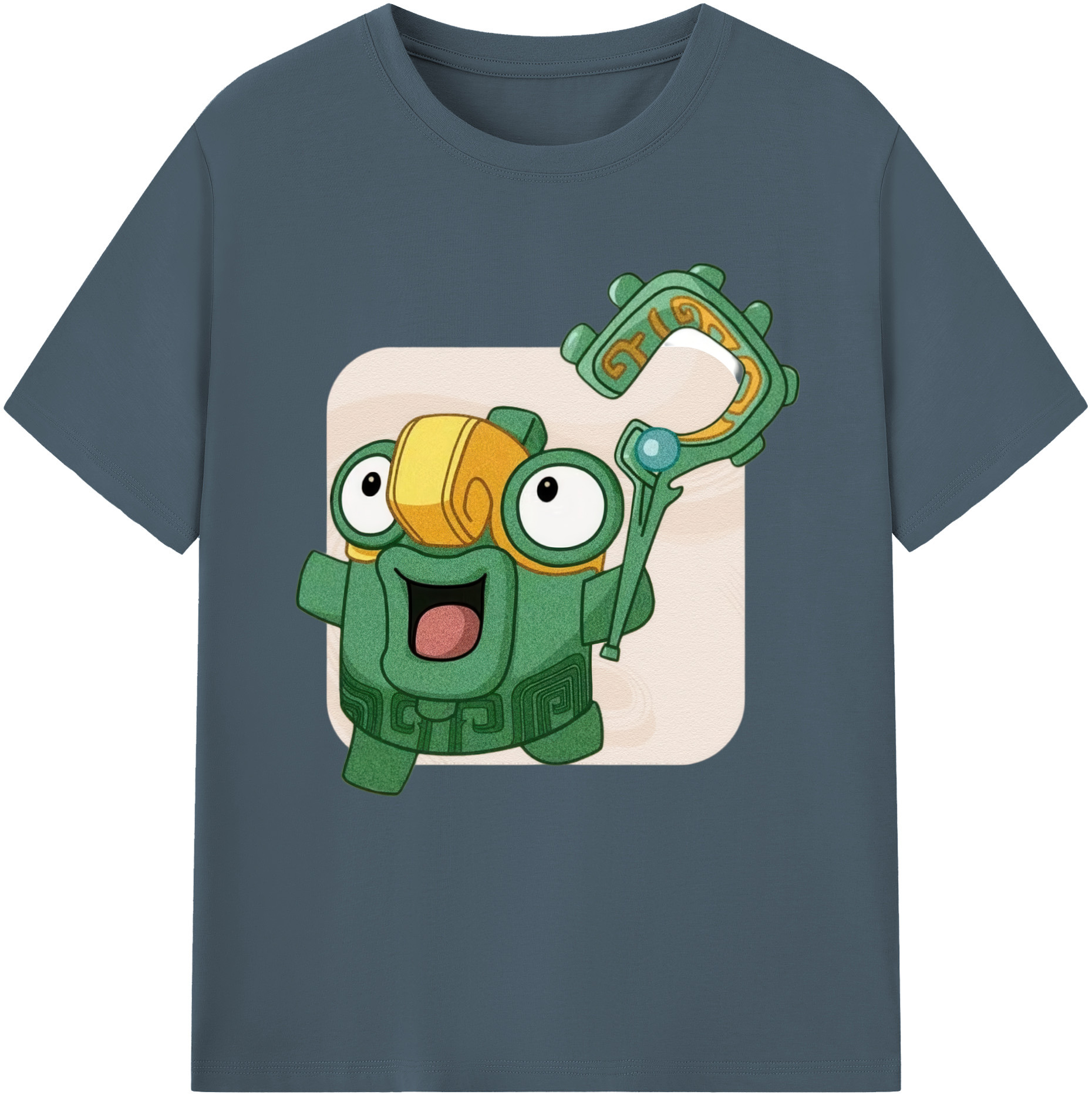 （画像用） Ne Zha 2 ナタ 魔童の大暴れ 綿100％半袖Tシャツ（フロントプリント）